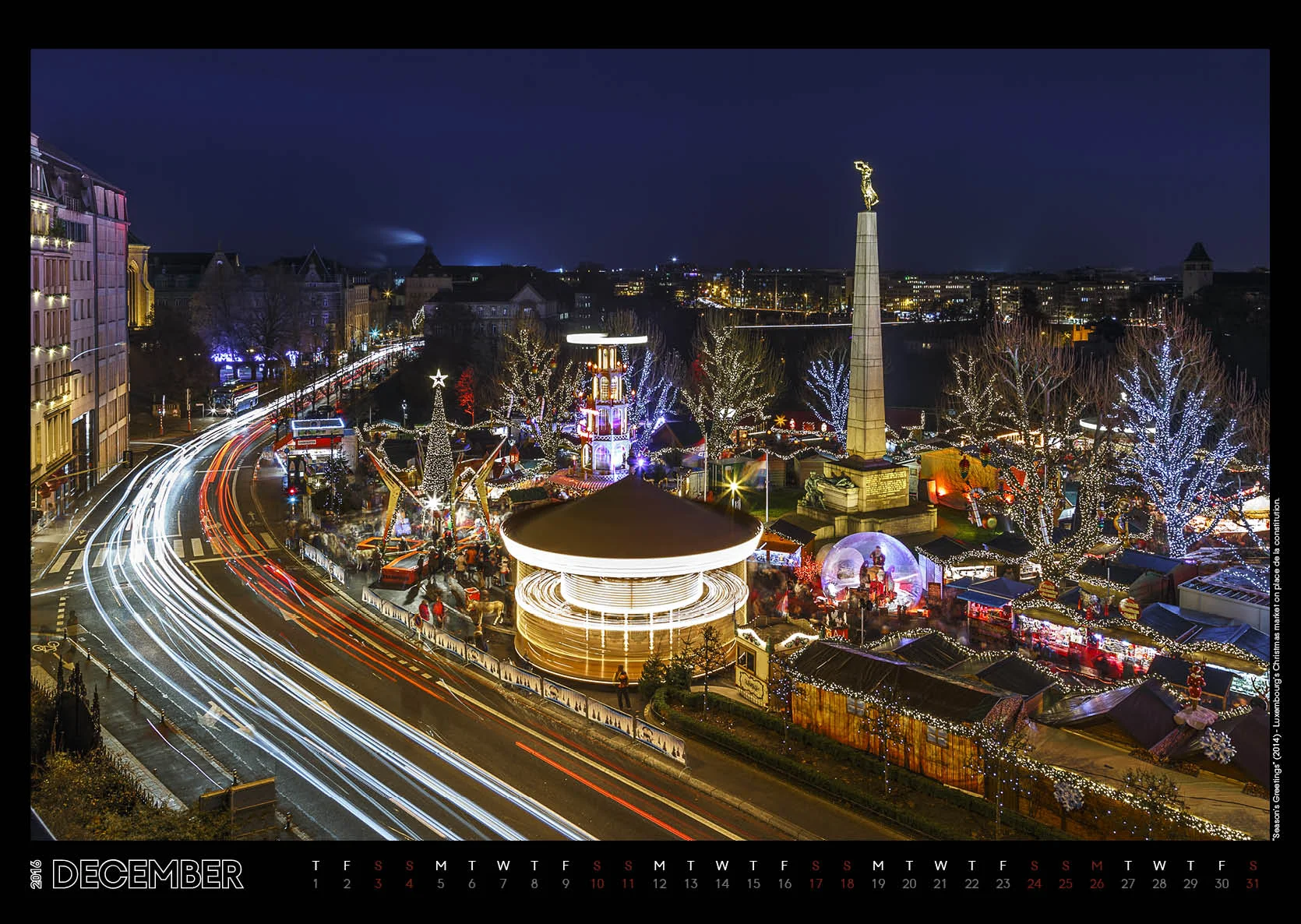 Luxembourg City Calendar 2016 by Christophe Van Biesen_Luxembourg Landscape and Travel Photographer_December