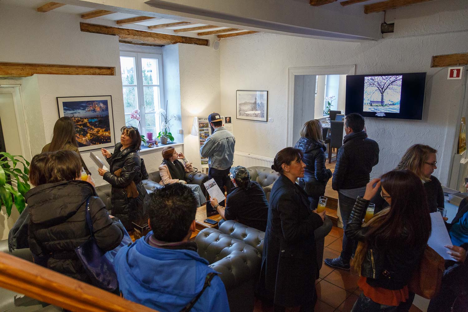 First solo exhibition by Luxembourg Landscape Photographer Christophe Van Biesen at the Brasserie Beim Siggy in Luxembourg City