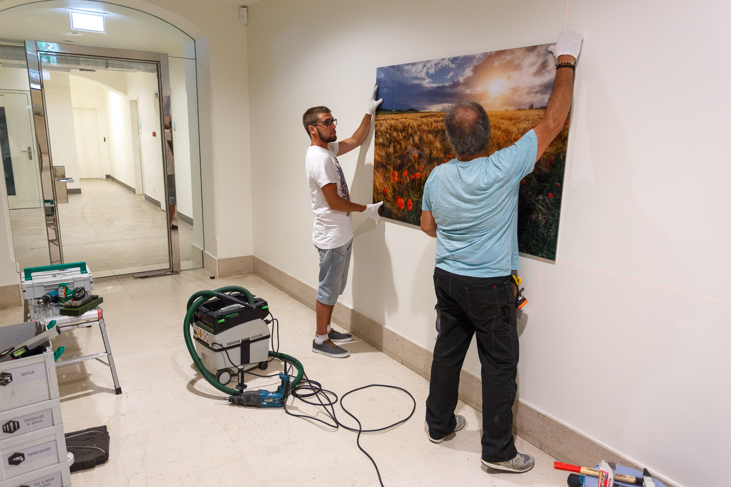 Permanent exhibition at the Banque et Caisse d'Epargne de l'Etat Luxembourg, ARBED, 19, Liberté - Photography by Christophe Van Biesen - Luxembourg Landscape and Travel Photographer