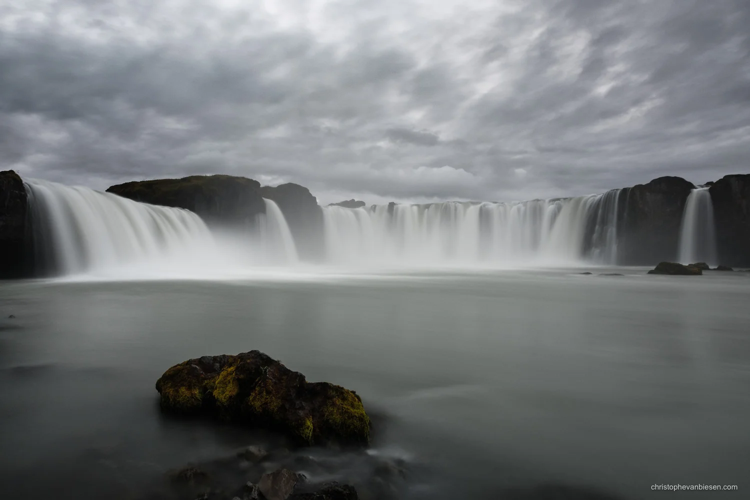 Godafoss - Iceland - Godafoss, the waterfall of the gods, in Northern Iceland