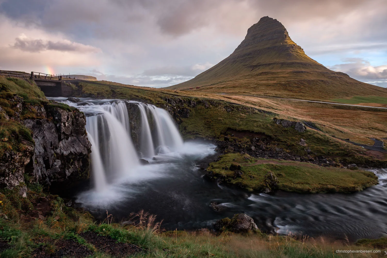 Kirkjufell - Iceland - Kirkjufellfoss on the Nortwestern peninsula in Iceland