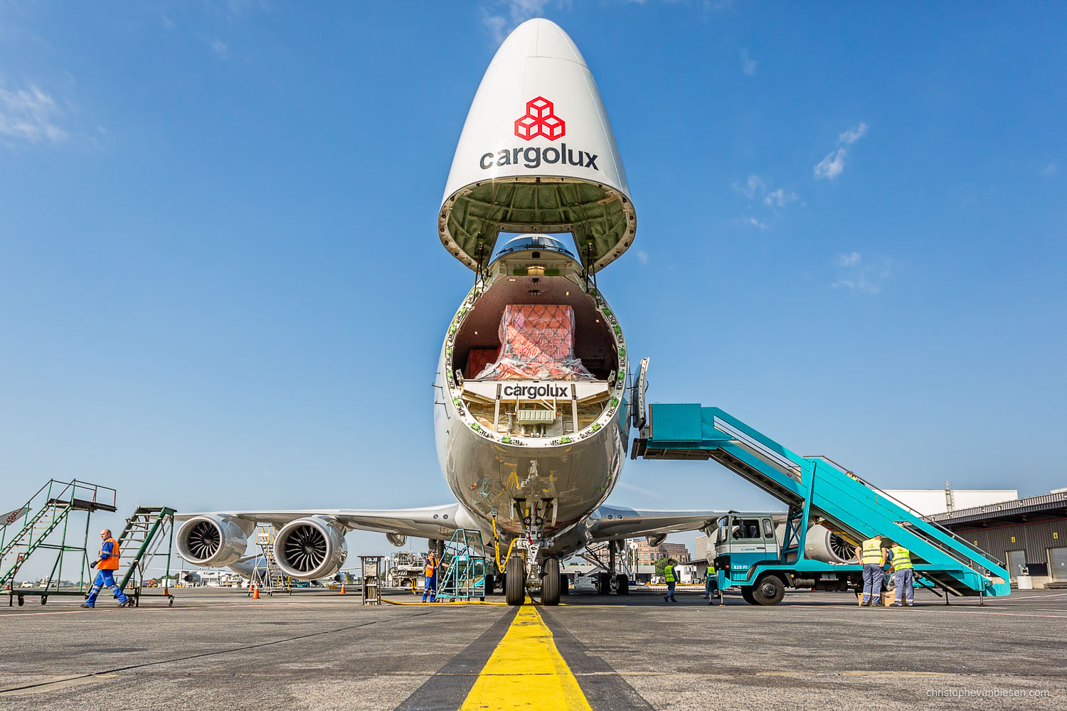 Work with me - Commission Work - Boeing 747 of Luxembourg's Cargolux fleet - Say Aaaah - Photography by Christophe Van Biesen - Luxembourg Landscape and Travel Photographer
