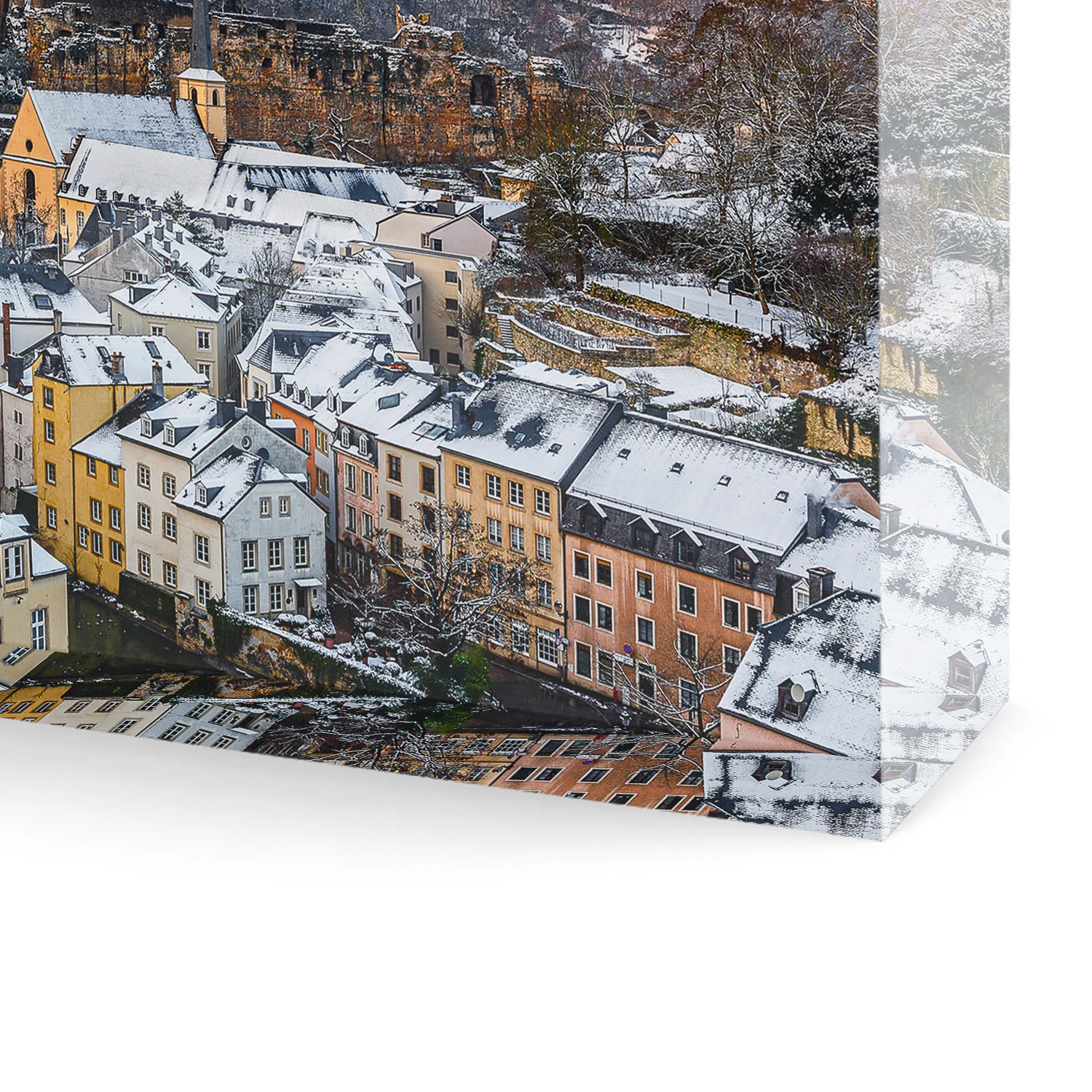 Acrylic Glass Block - Luxembourg - Gift Souvenir - The Fabled City - Bottom - Photography by Christophe Van Biesen - Luxembourg Landscape and Travel Photographer