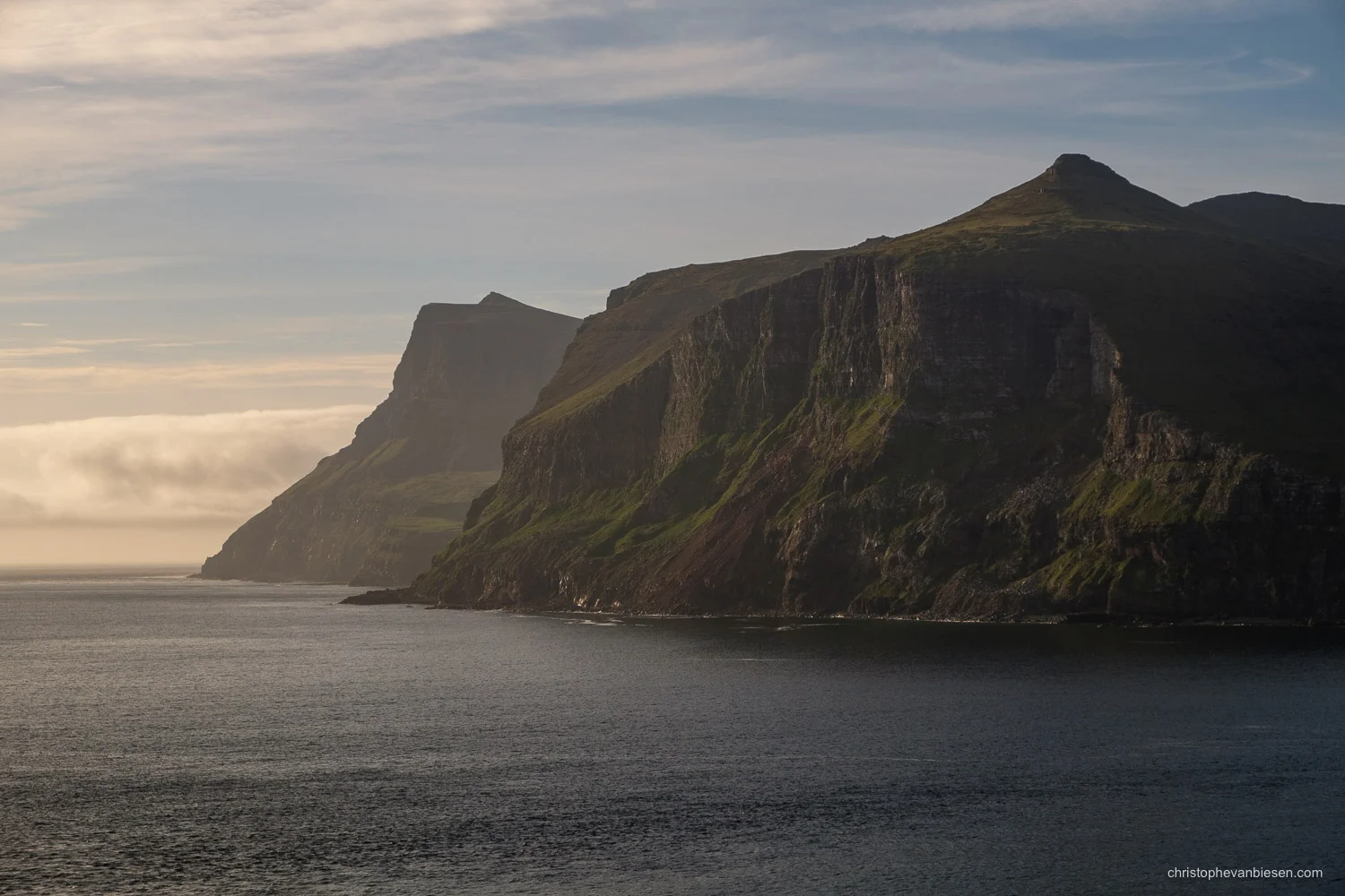Faroe Islands - Denmark - Cliffs on the island of Vagar in the Faroe Islands - Southern Cliffs