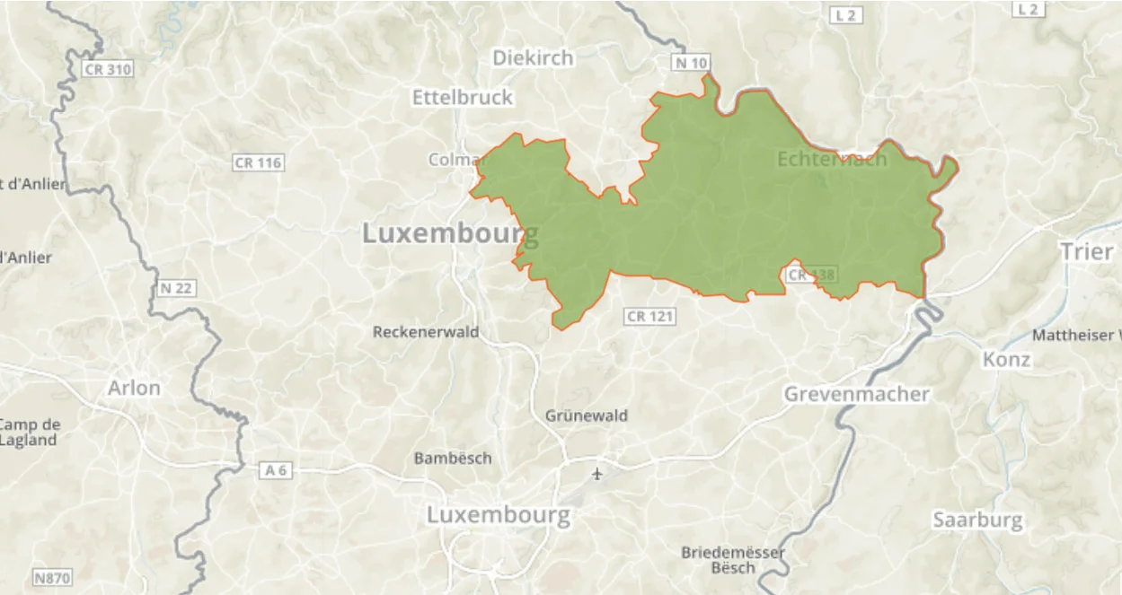 Nature Park Mullerthal Map