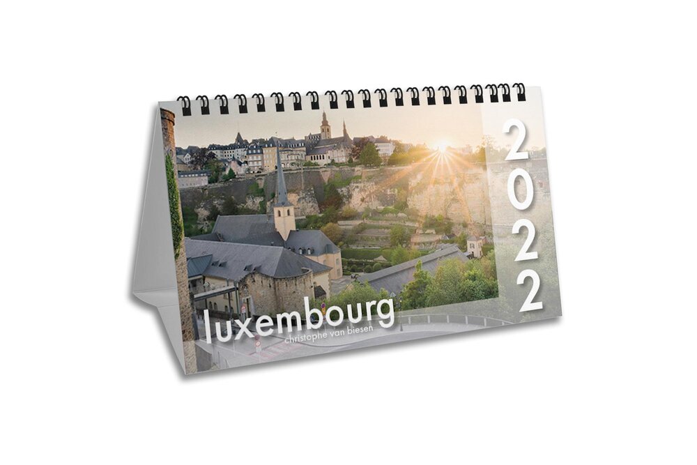 Desktop Calendar 2022 Luxembourg Desk Calendar 2022 | Christophe Van Biesen