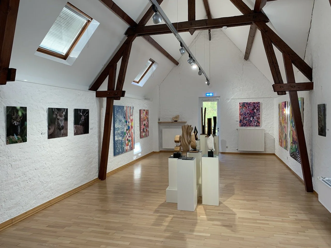exposition collective galerie op der kap capellen - christophe van biesen - photographie - frank jons - peinture - tun ruppert - sculpture