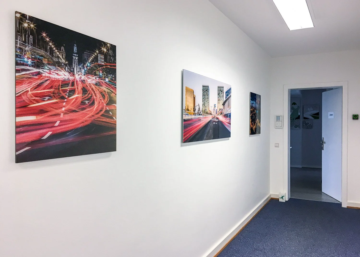 Fine art photography installation in a professional interior in Luxembourg