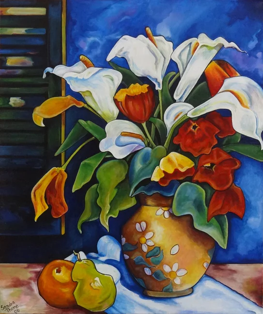 Calla Lilies & Pears