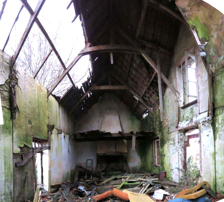 (8) breton house construction, chimney