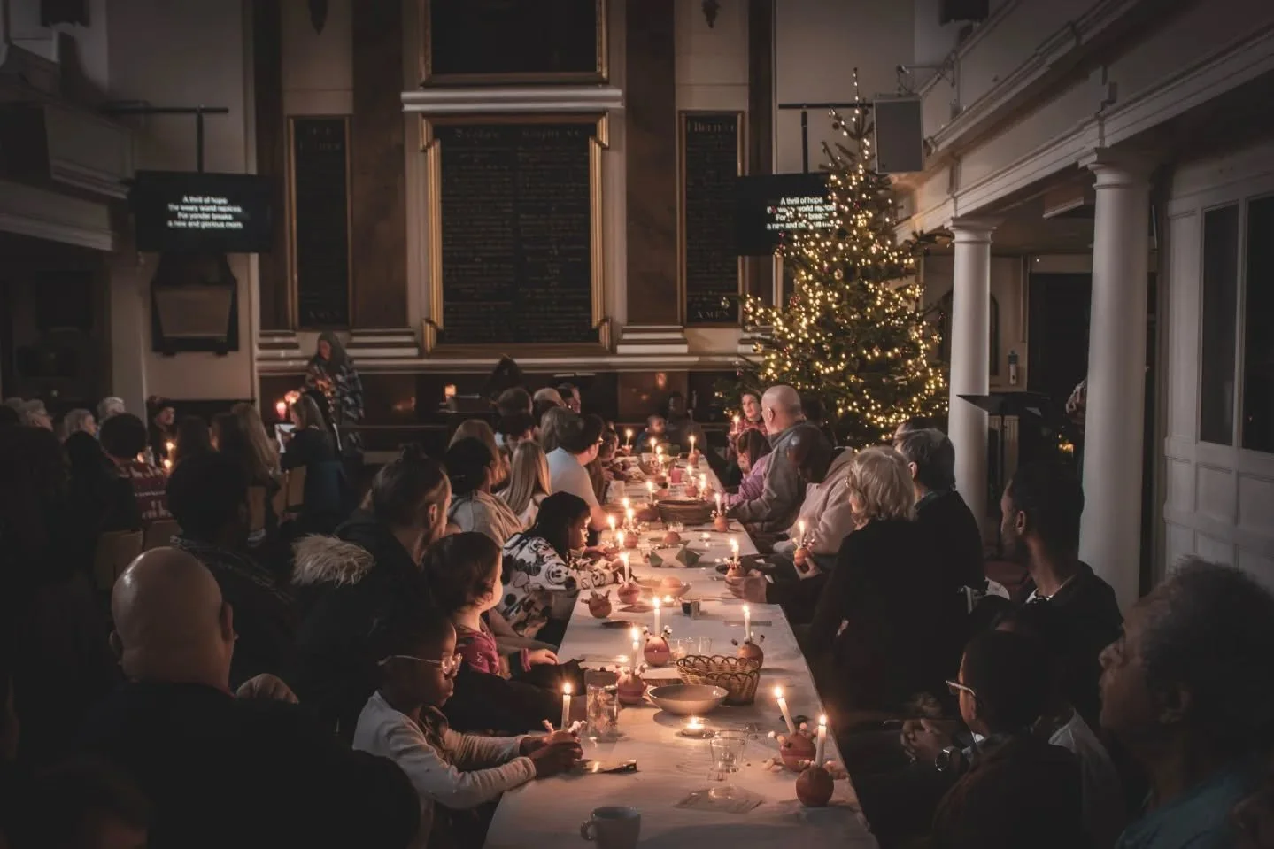 Thank you for joining us at our Christingle service yesterday where we reflected on, and celebrated the light of Jesus and the message of Hope.

It was a beautiful moment with the Christingle candles lit, worshipping and singing O Holy Night together