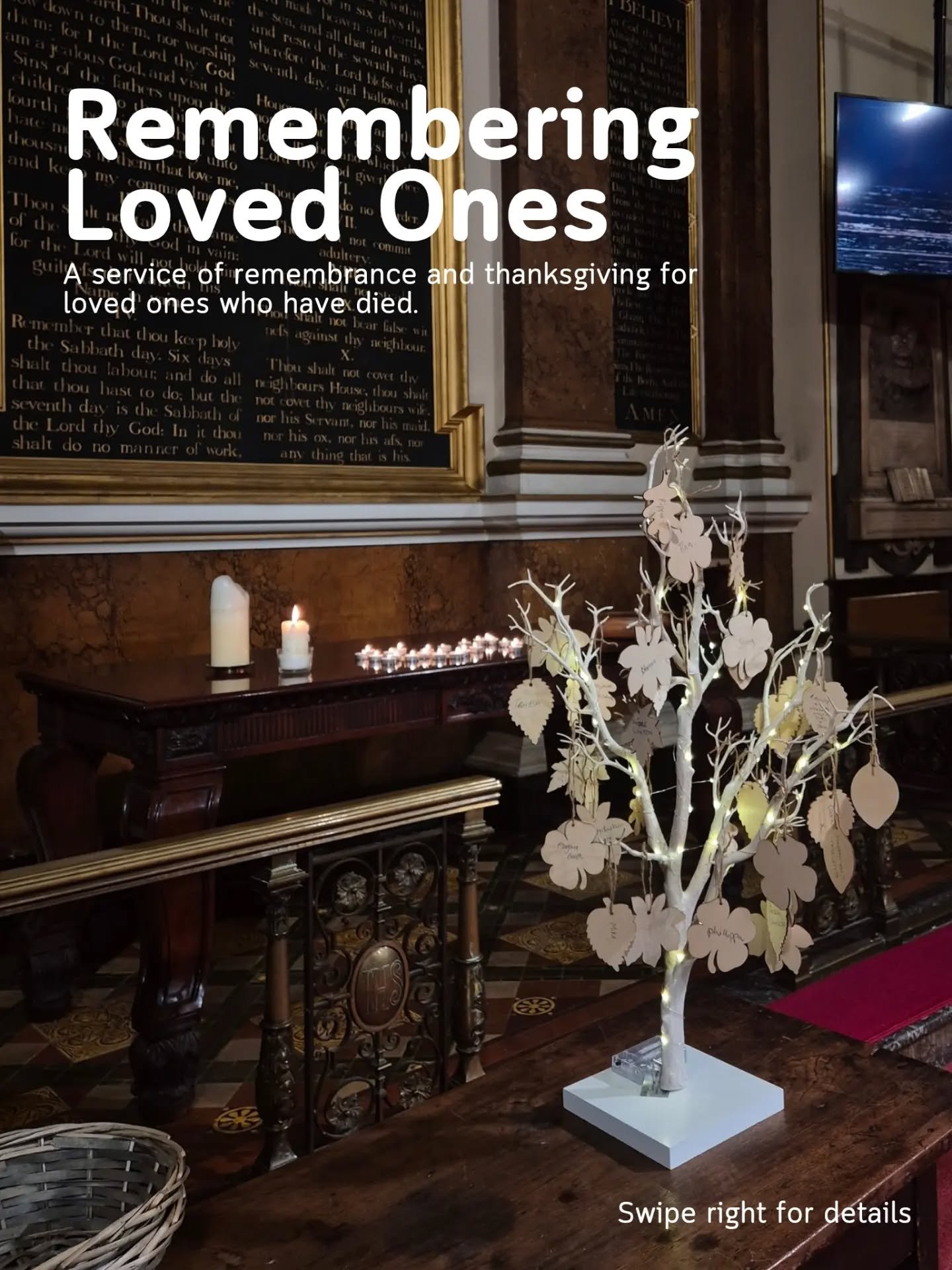 Remembering Loved Ones.

Grief and loss impact us all, in different ways, and at different times across our lives. In the Christian tradition, there is an opportunity to reflect and remember those we have lost around the time of All Souls and All Sai