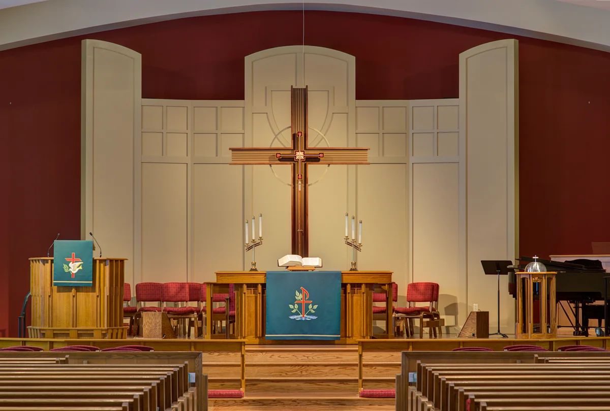 Reredos and Cross at St. Mark's United Methodist Church
