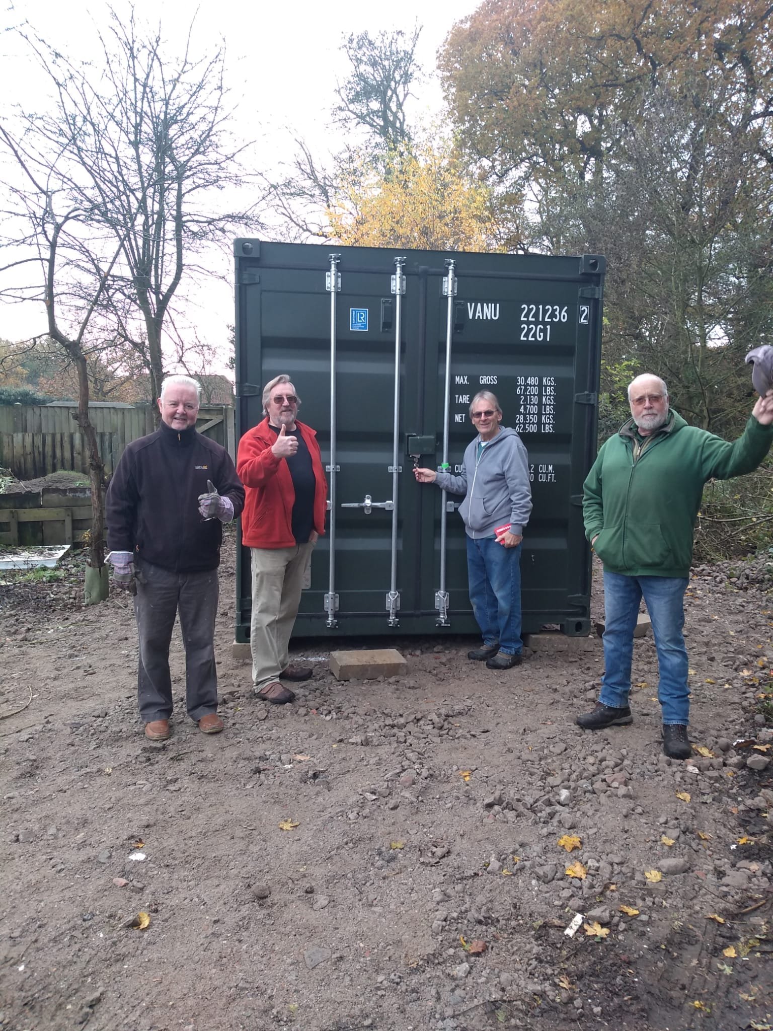 Wherry Archers receive container which the Trust contributed to, to protect their equipment.