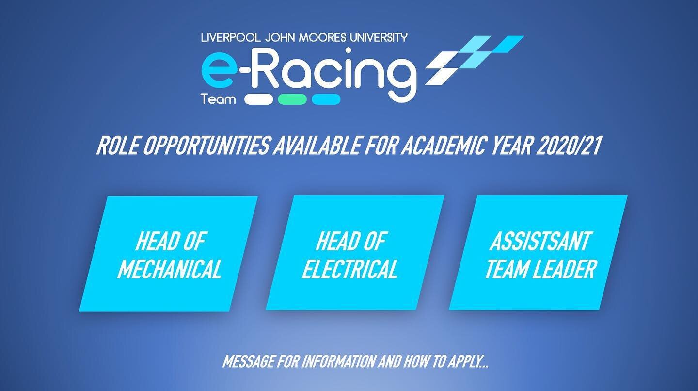 We are recruiting! 
As some of our team members have  graduated, several opertunites have opened up within the team.
For more details message this page or our team manager, M.j.magowan@2017.ljmu.ac.uk
Good luck!
