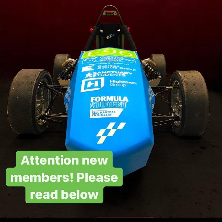 Hey LJMU e-Racing team here! If you&rsquo;re interested in joining the team, please join our Facebook group &lsquo;LJMU e-racing members&rsquo;. Here we will post more info on how to get involved and share team updates! We are hosting our first team 