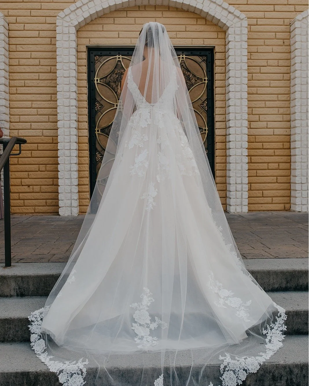 A veil is a traditional accessory on your wedding day! It can complete the look and change the way you feel when you put it on. 

 A Wedding Tip - Don't spend a lot on your veil, they are fragile and most likely will get torn by the end of your weddi