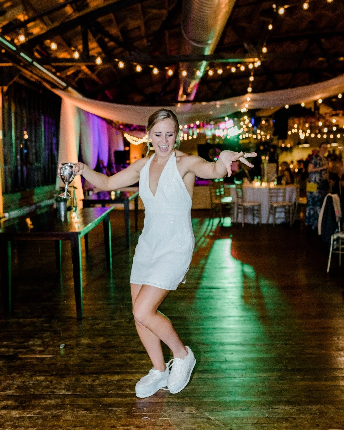 When the bride changes into her party dress! 

#letsparty🎉
 #partydress 
#formaltopartywear
 #weddingattire