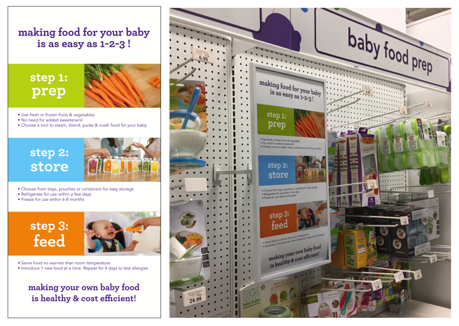 Baby Food Prep Informational Sign