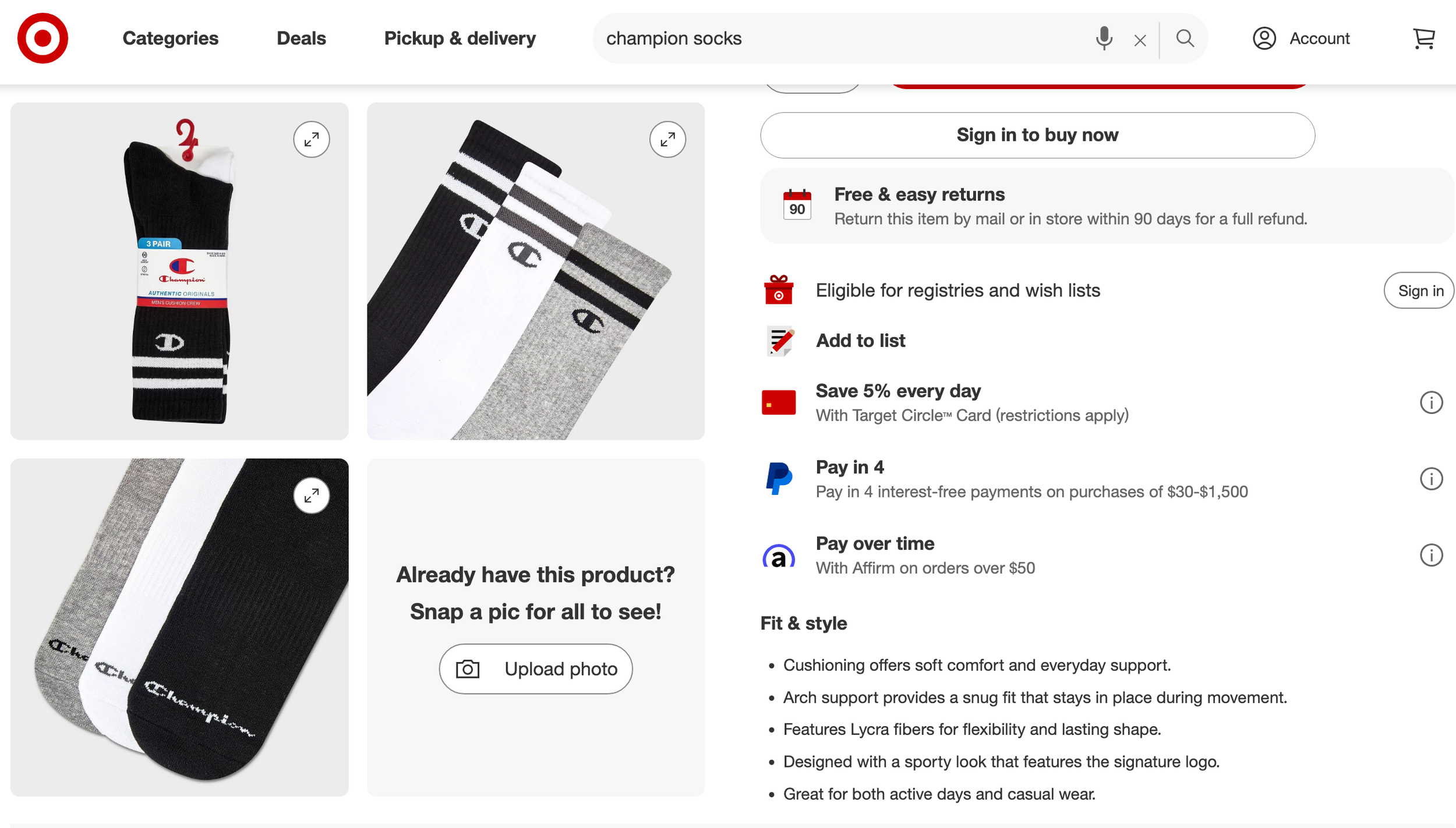 Champion Photo Retouching & Copy for Target