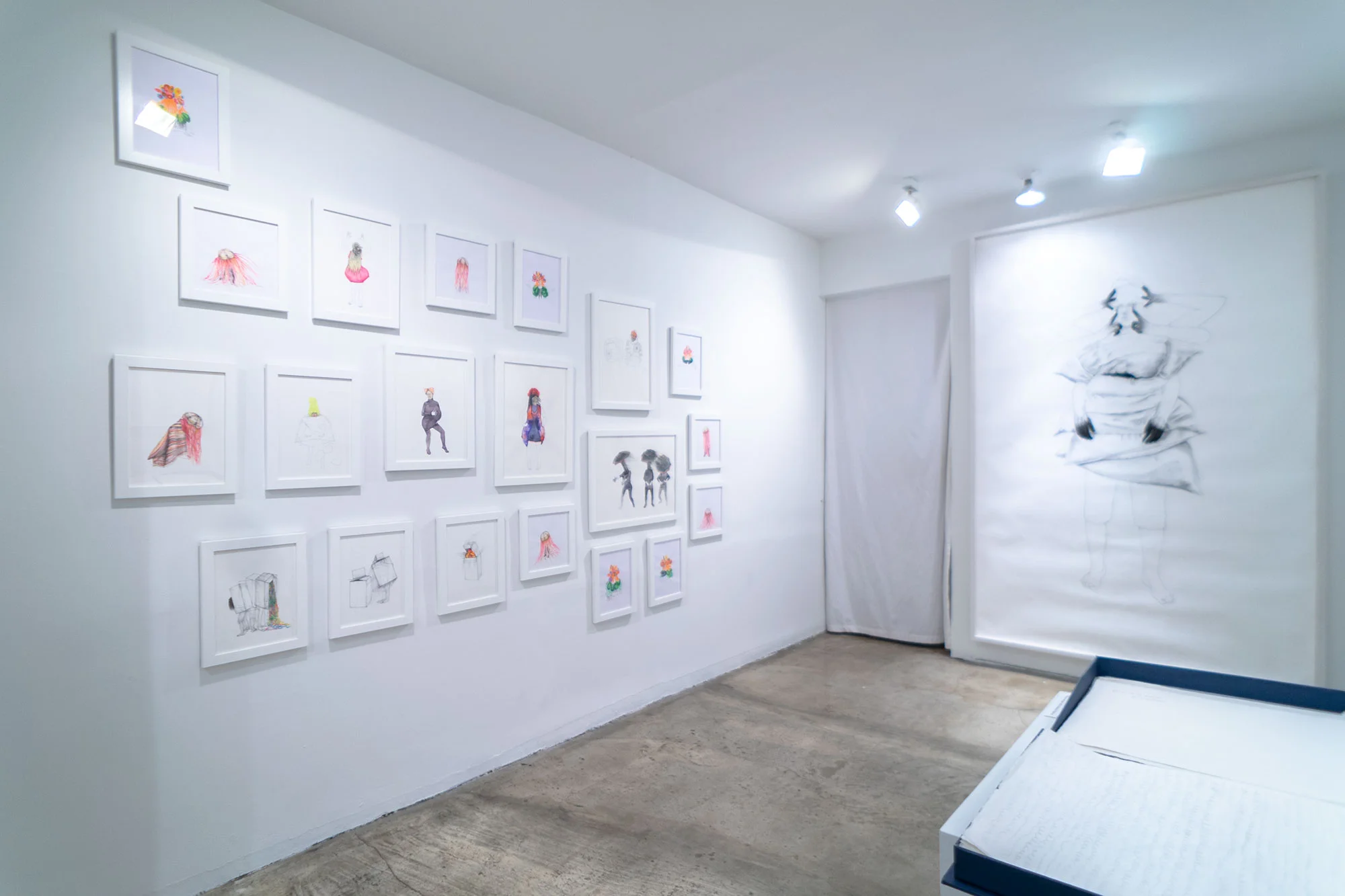 Installation view: The End & The Beginning; Alice Gibney and Sarah Irvin
