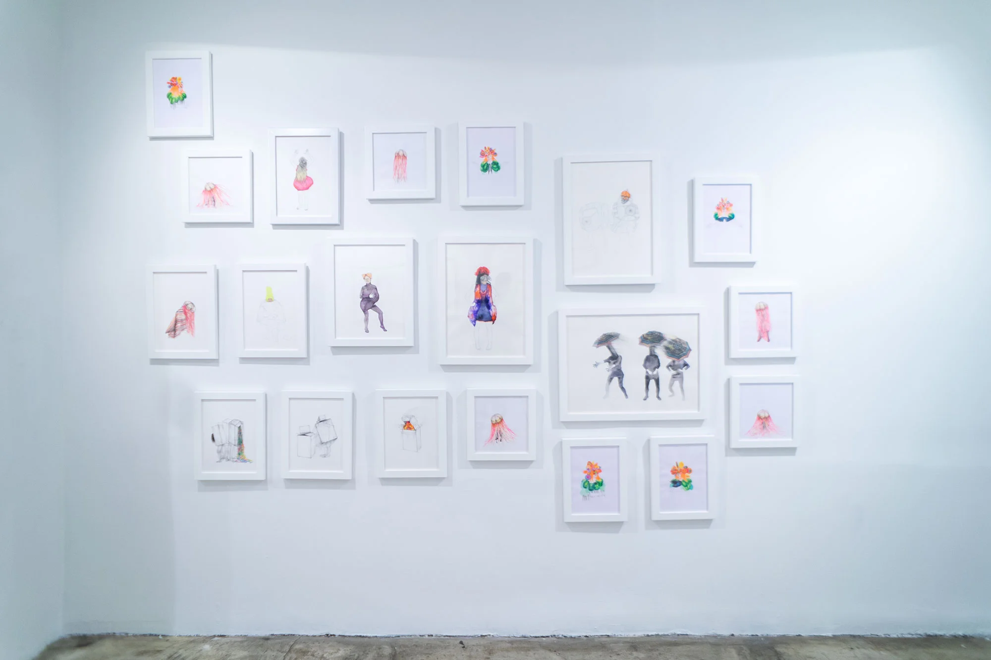 Installation view: The End & The Beginning; Alice Gibney and Sarah Irvin