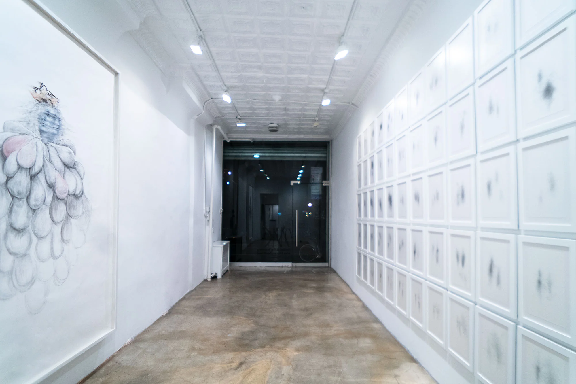 Installation view: The End & The Beginning; Alice Gibney and Sarah Irvin