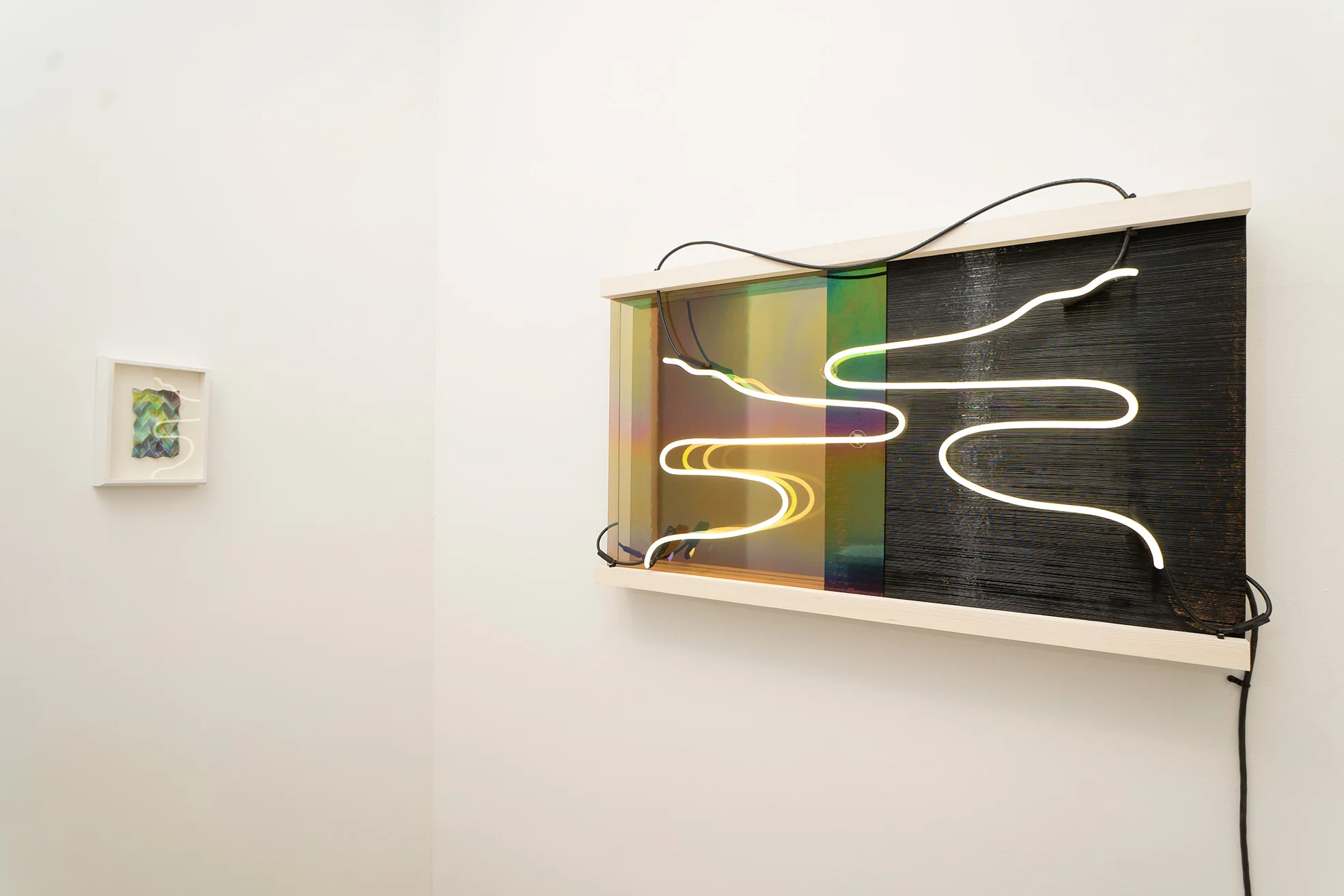 Installation view, Optic Wave: MaDora Frey + Caleb Nussear
