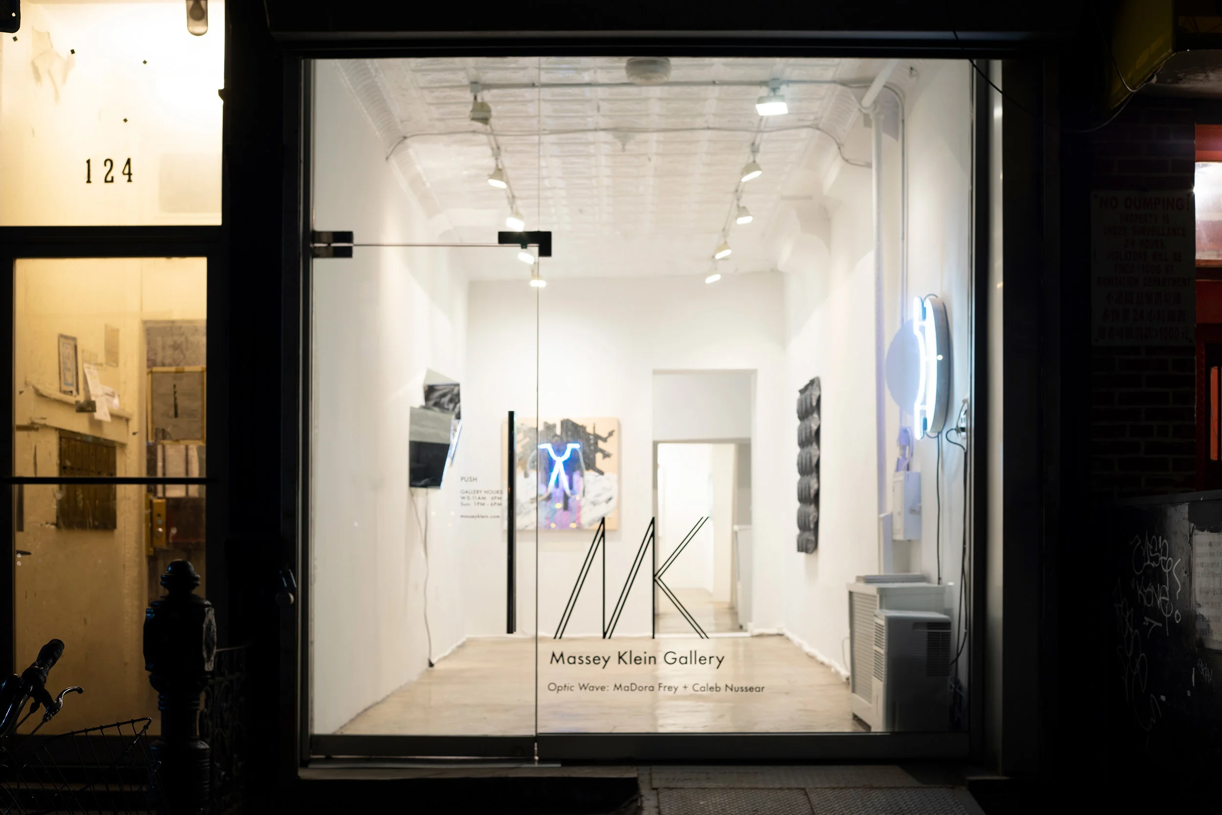 Installation view, Optic Wave: MaDora Frey + Caleb Nussear