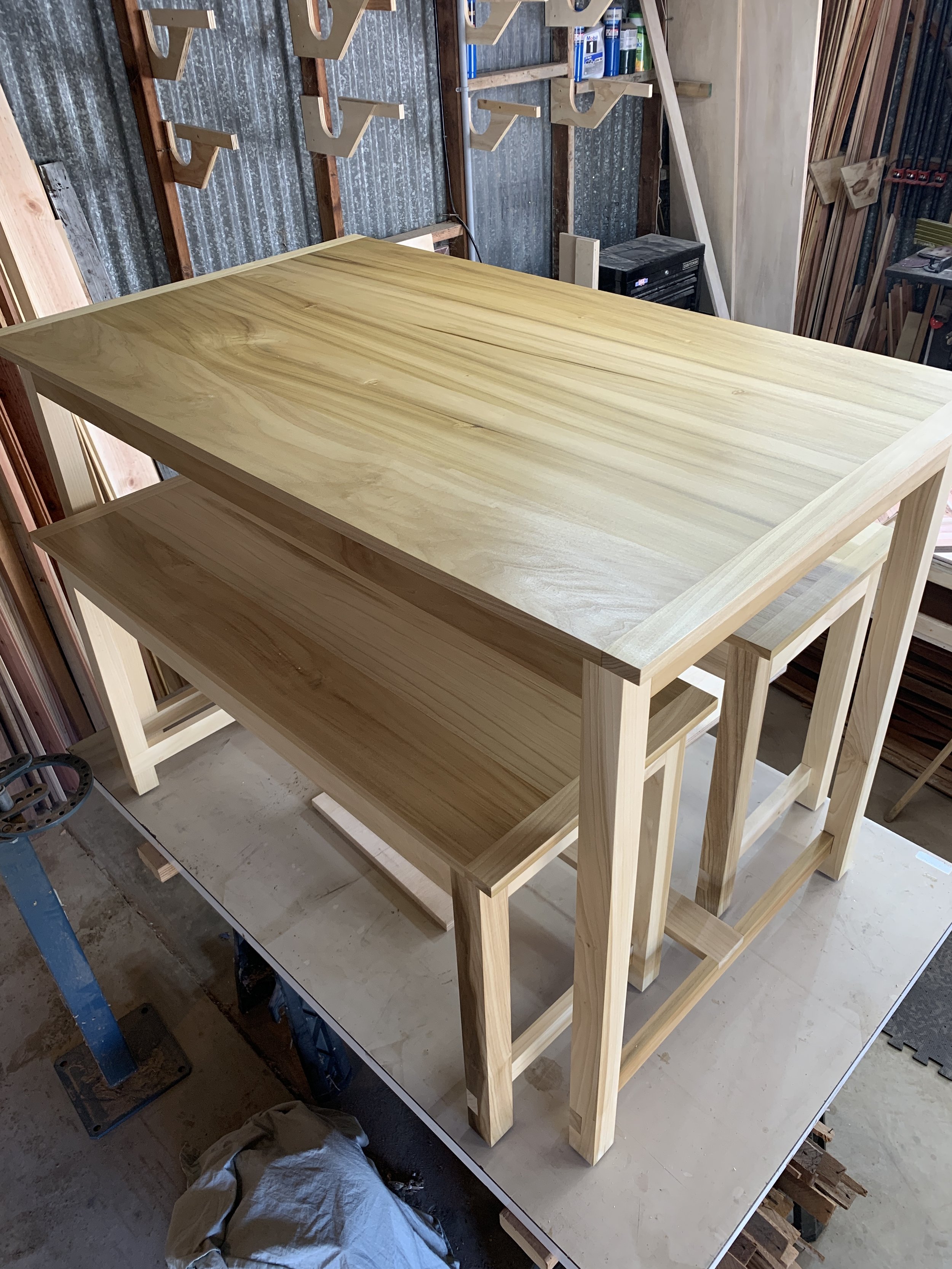 Custom Poplar Dining Table