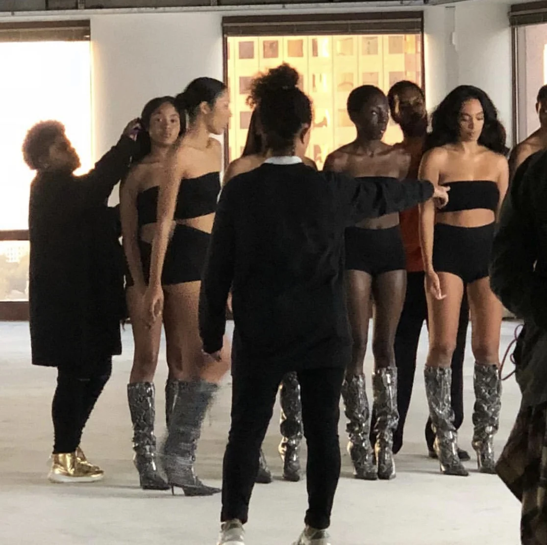 Maya Taylor directing Solange and dancers for When I Get Home