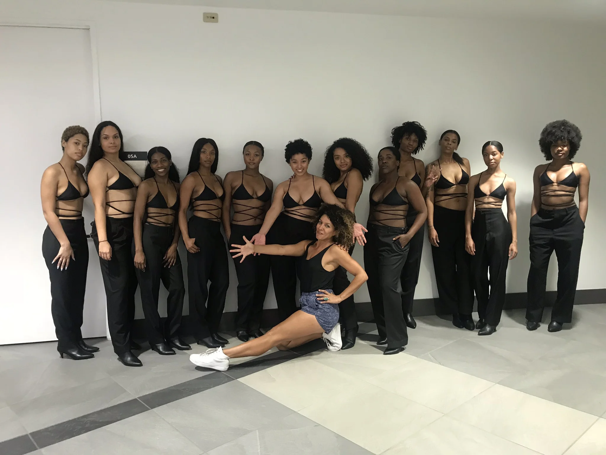 Maya Taylor (front) with mudras dancers in Houston, Texas.