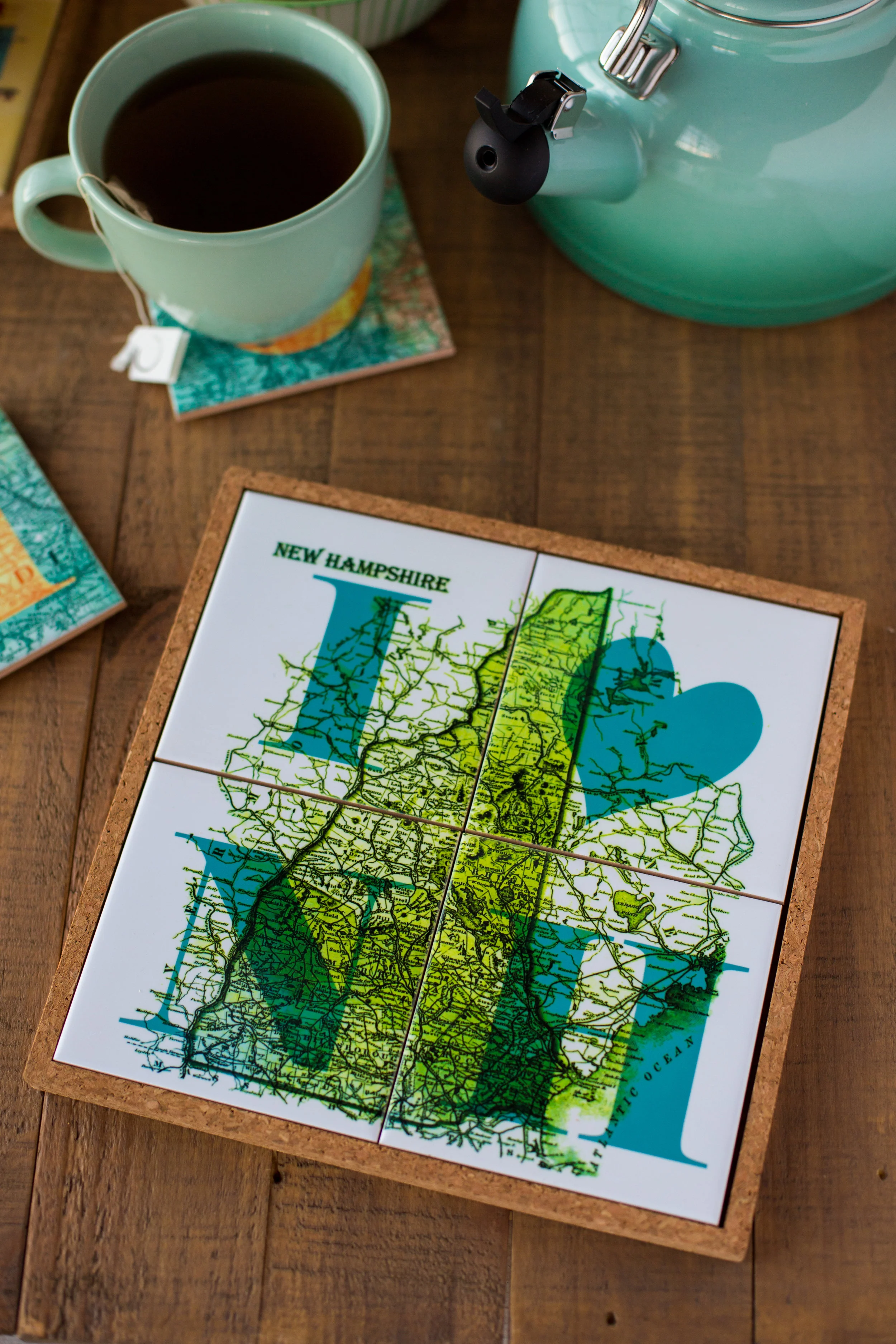 Custom I ❤ State Coaster/Trivet Sets