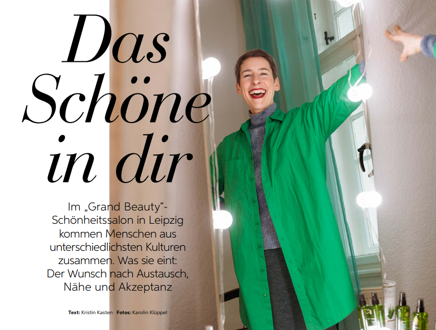 FREUNDIN-Magazin “Das Schöne in Dir“ 6-seitige Fotoreportage von Kristin Kasten und Karolin Klüppel. 02 / 2023