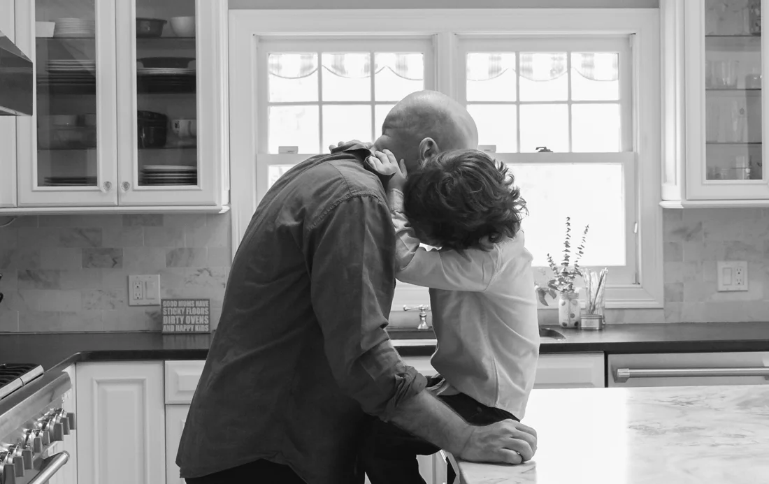 In home family session in the kitchen father and son New York Family Photographer Helene Stype 0419-6.jpg