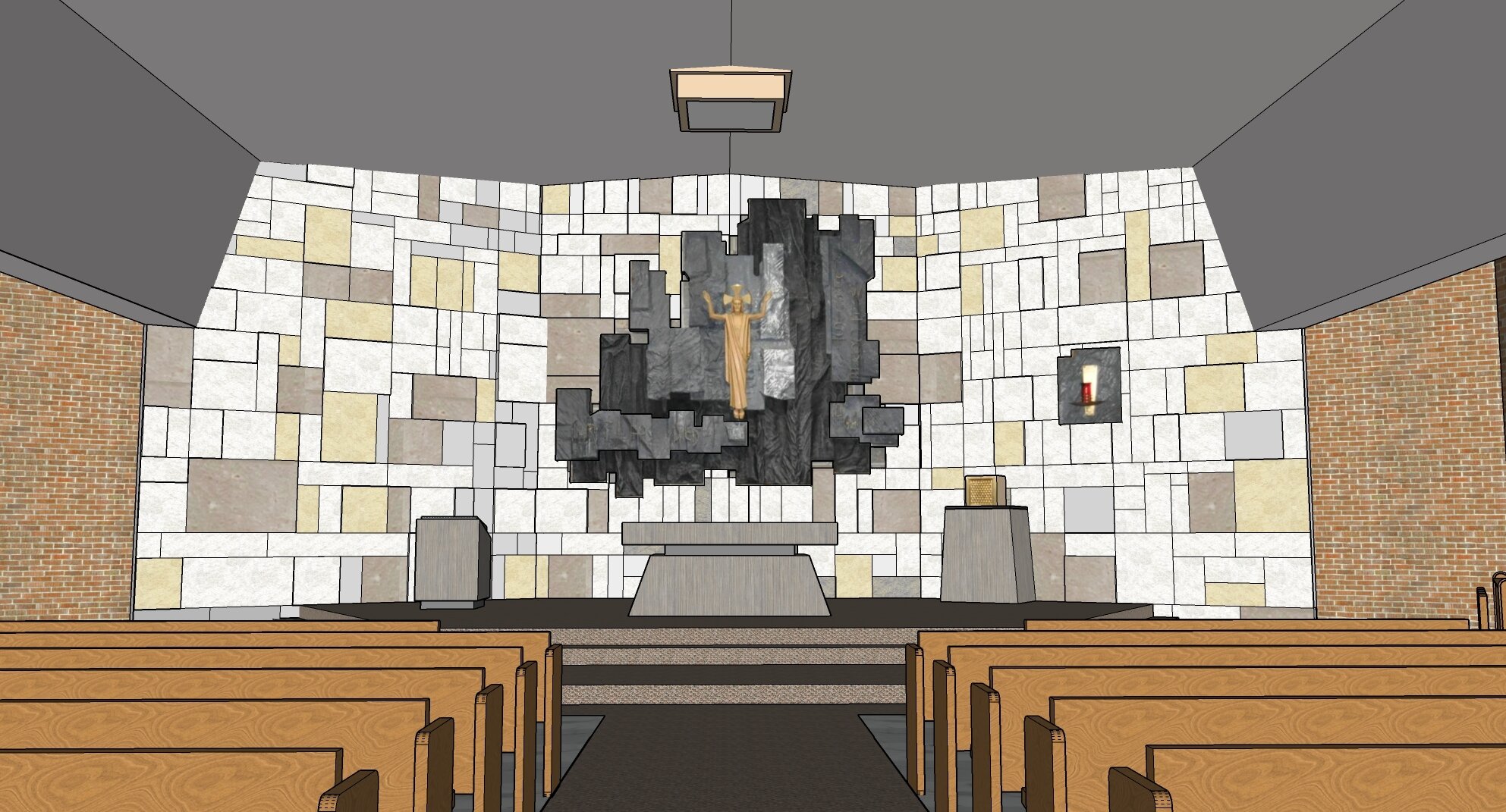   Existing church interior  