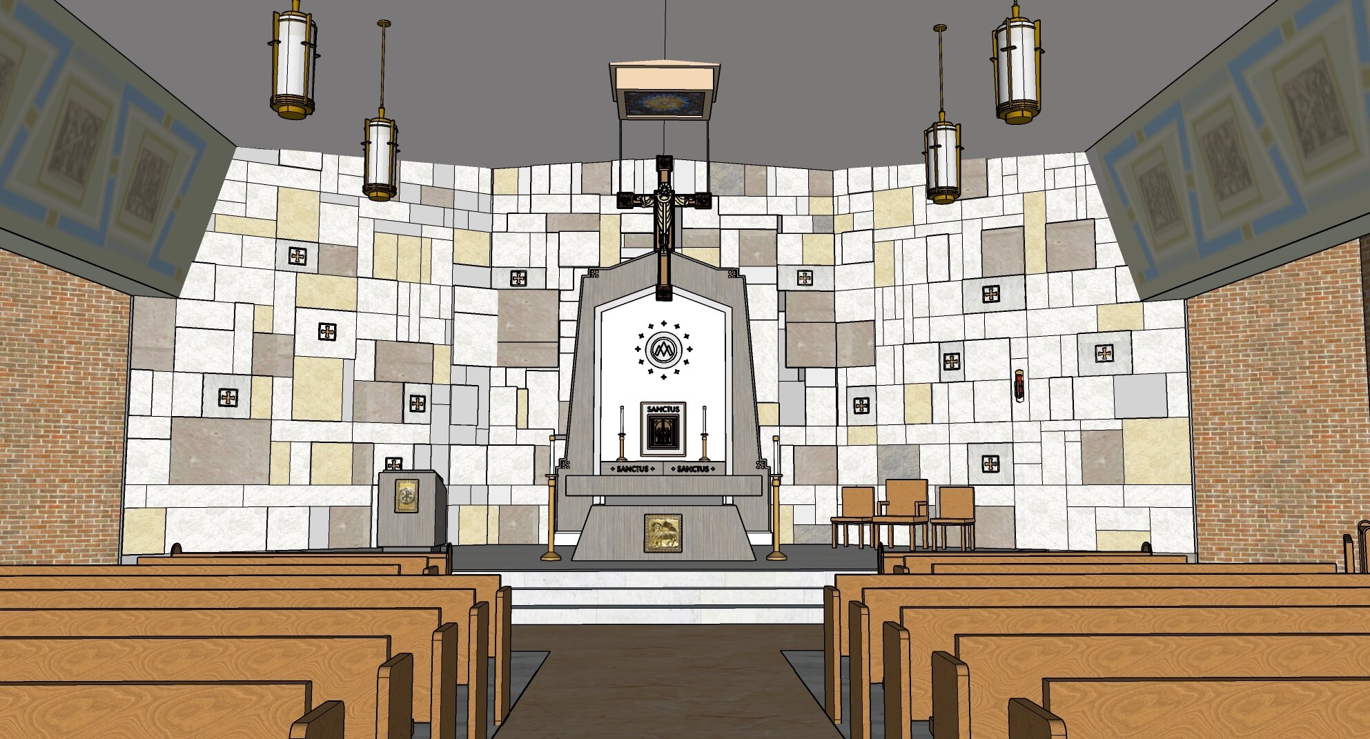   Proposed renovation to church interior  