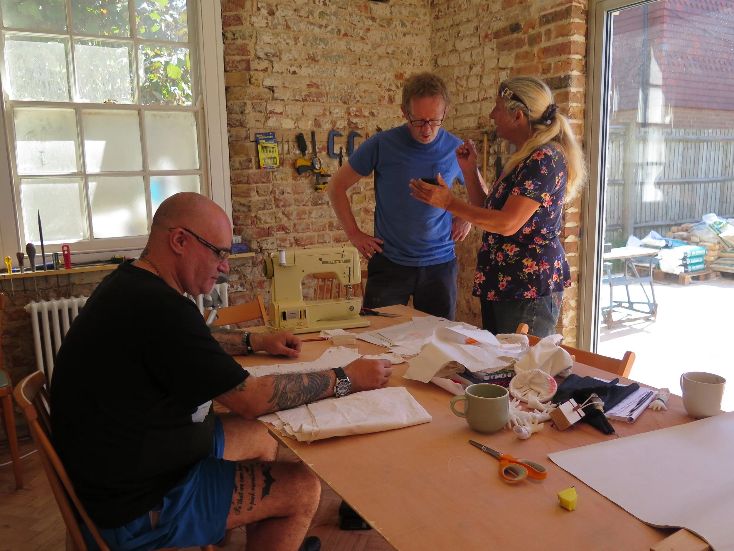 Chad's puppet making workshop at The White House
