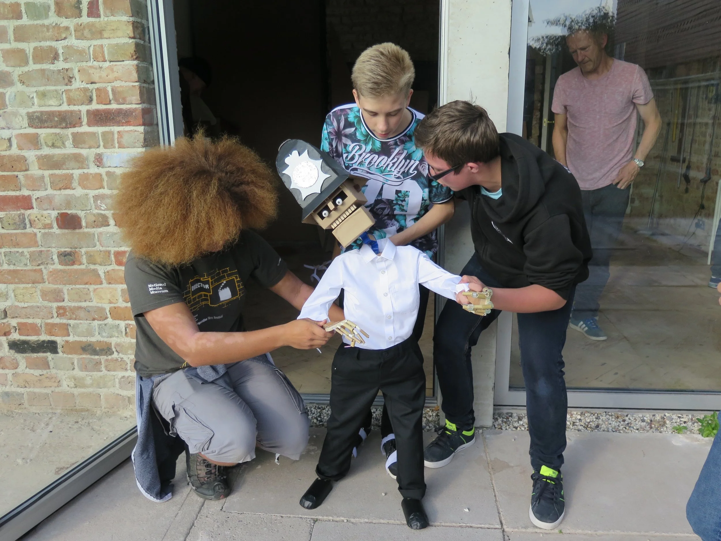 Chad's puppet making workshop at The White House