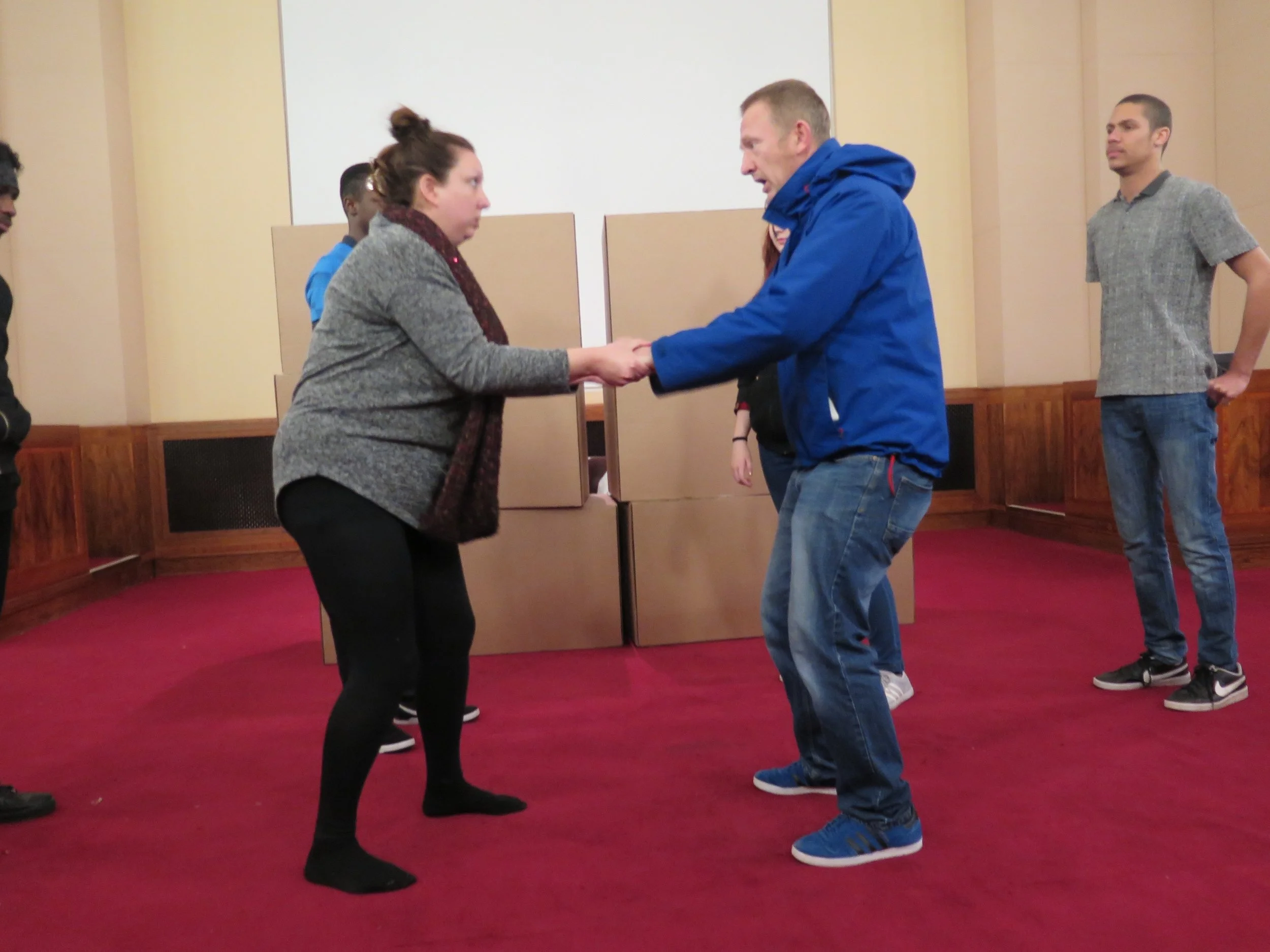 Pantomime rehearsal at The Civic Centre