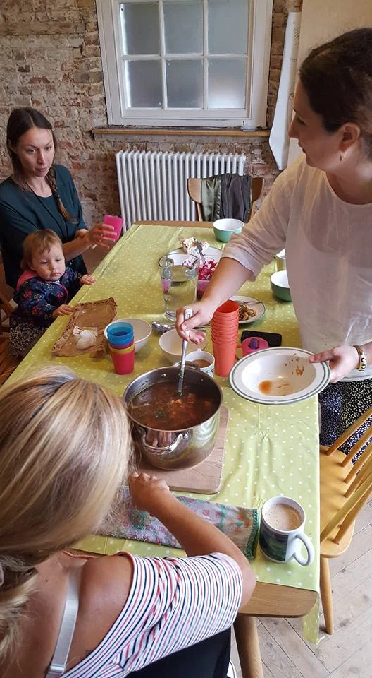 Beetroot soup made at the Healthy Families Programme.