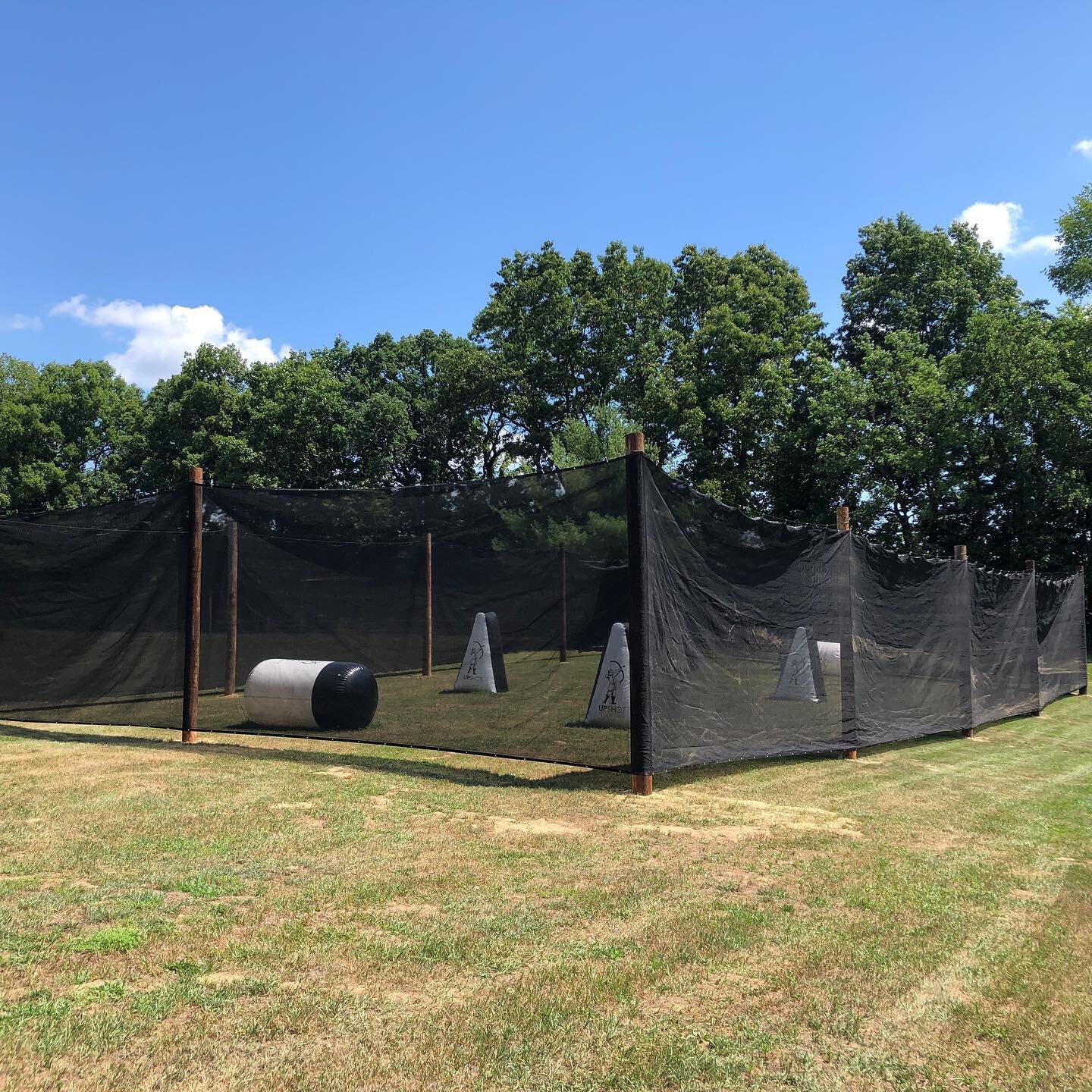 Our Archery Tag Arena is Neato Completo! We love seeing progress at camp, just in time too for Teen Extreme! #ArcheryTagArena #ThroughTheWaters #CampLife