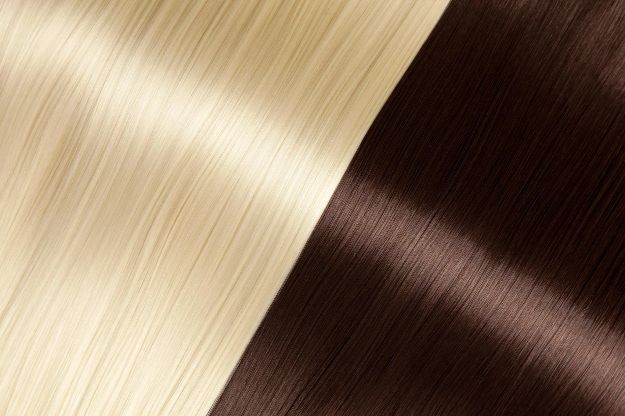 Hair gloss treatment result with smooth and shiny finish at salon in Sunny Isles Beach