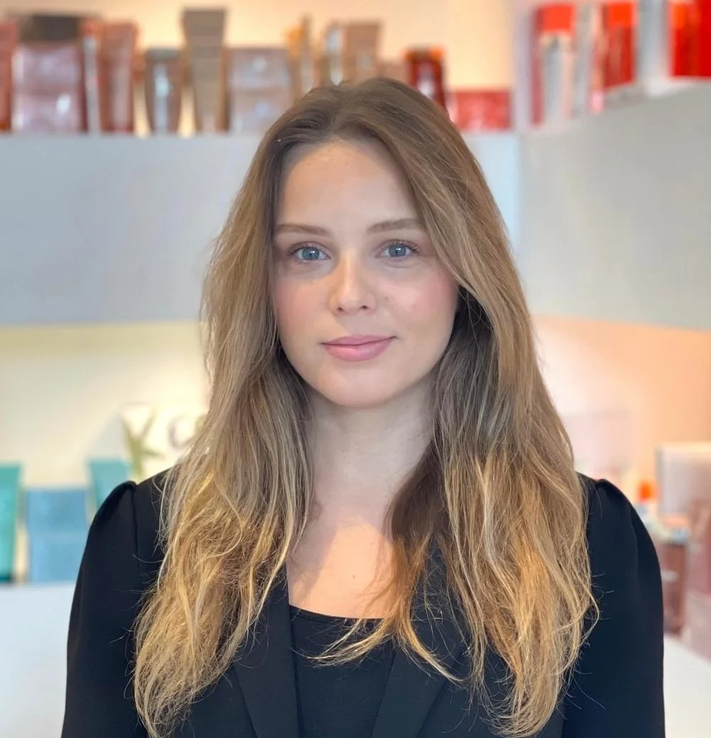 Svetlana, at the reception and booking desk.