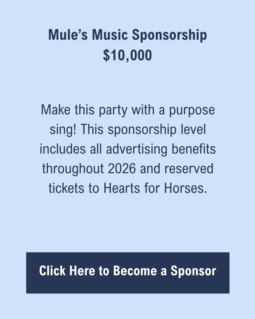 Mule's Music Sponsorship - $10000