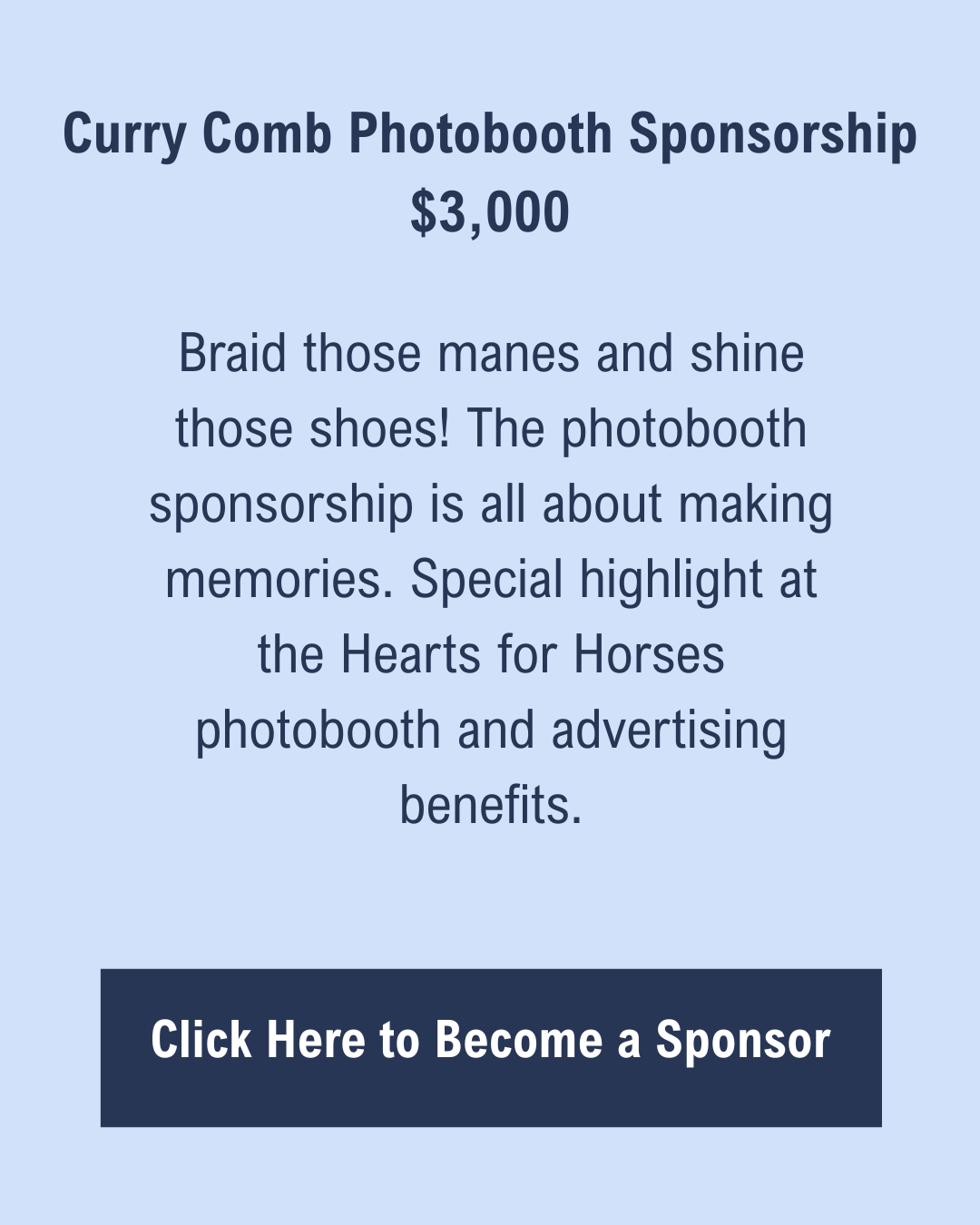Curry Comb Photobooth Sponsorship - $3000