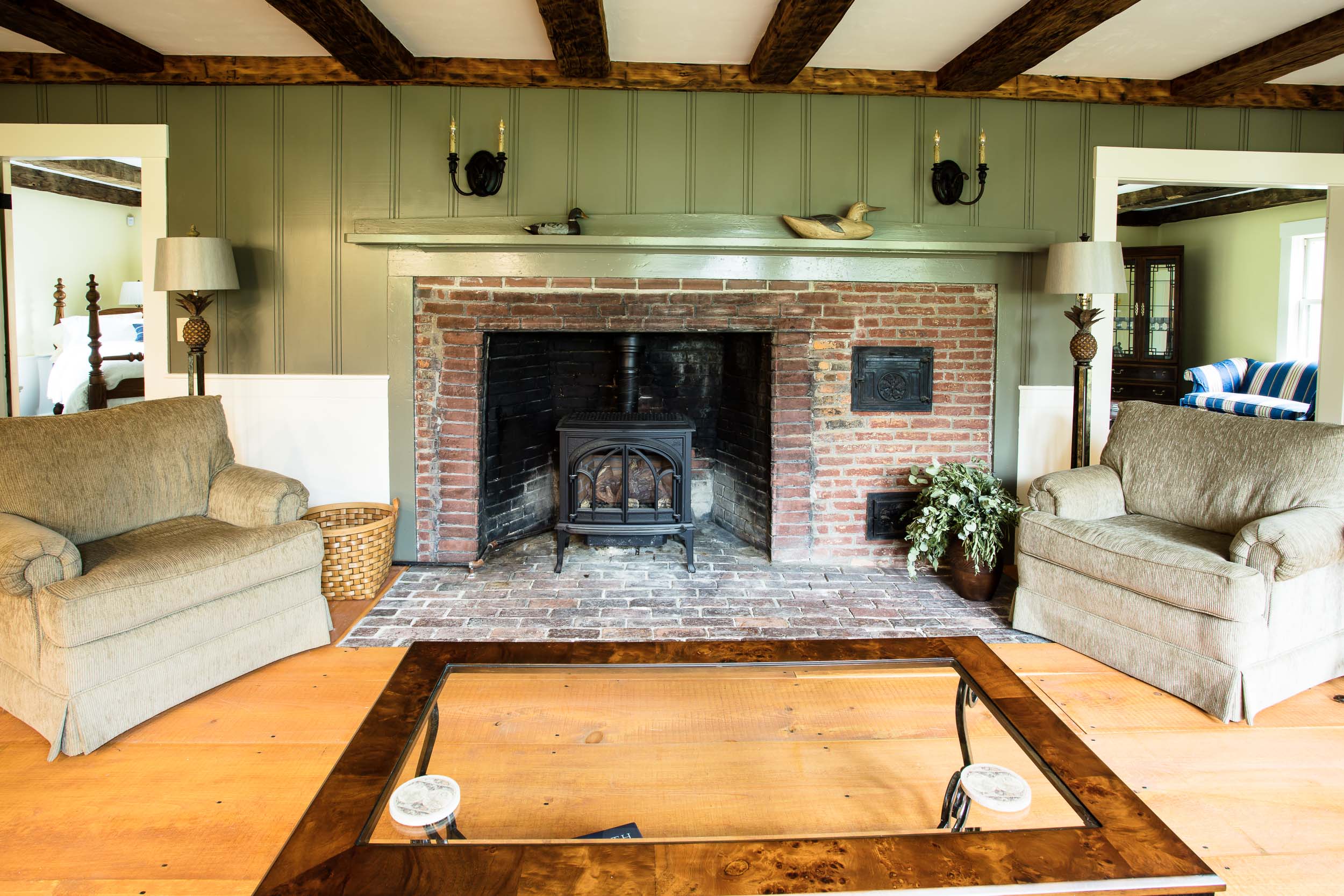 Early American Farmhouse Fireplace