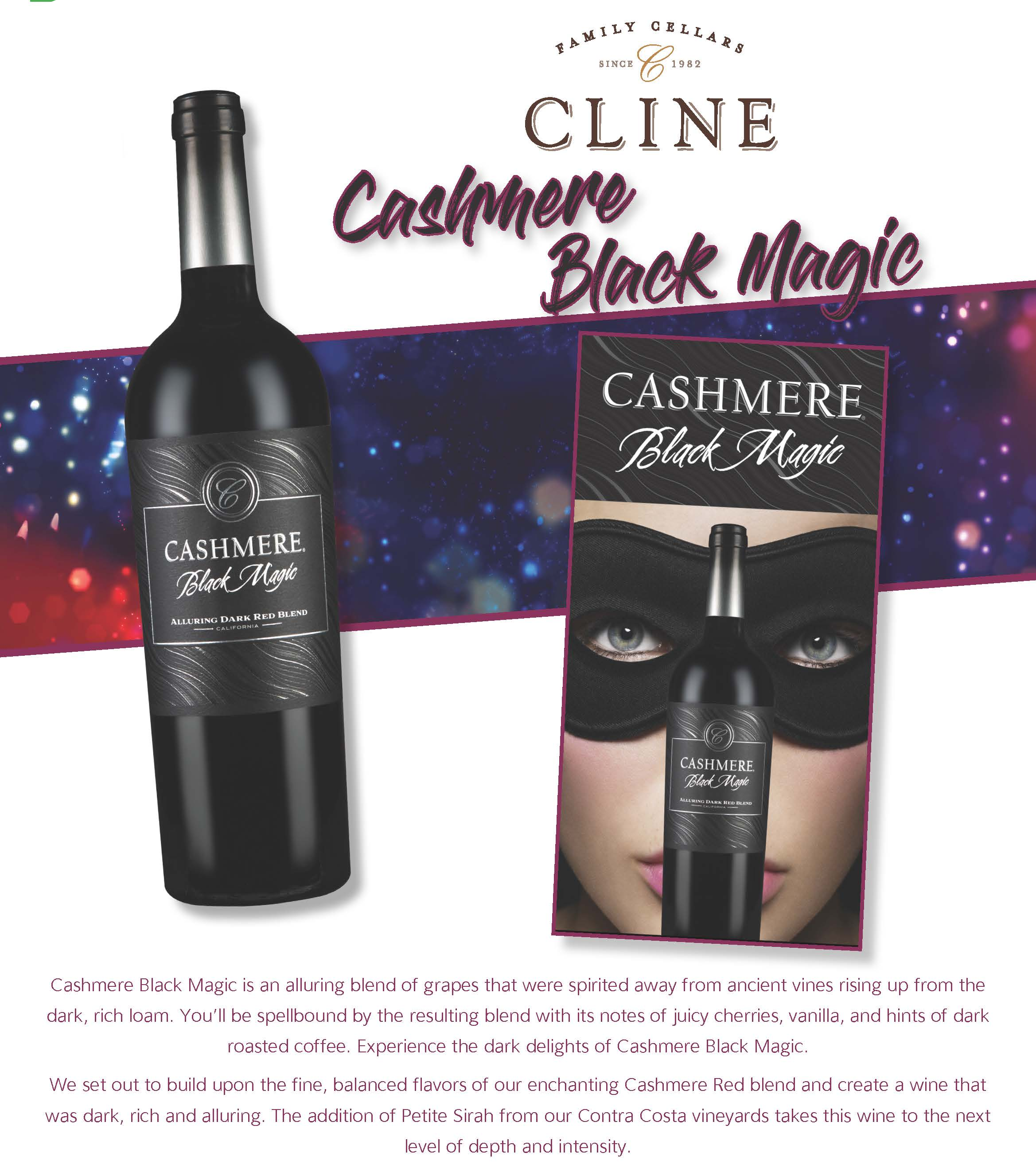 SPECIAL PRICE - Cline Cashmere Black Magic
