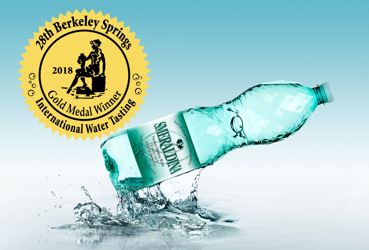 Smeraldina Wins BIG! Gold Medal for "Best Bottled Water" at Berkely Springs