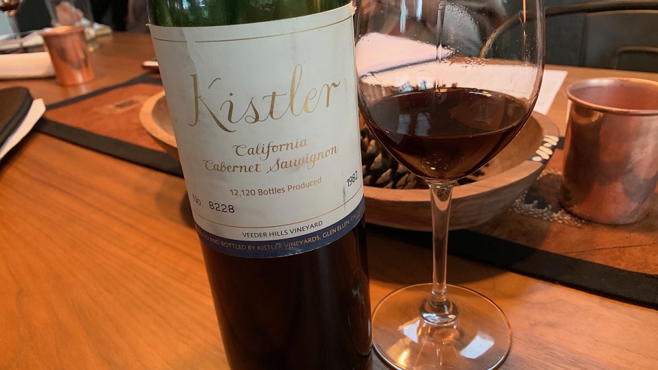 Cellar Favorite: 1982 Kistler California Cabernet Sauvignon Veeder Hills Vineyard